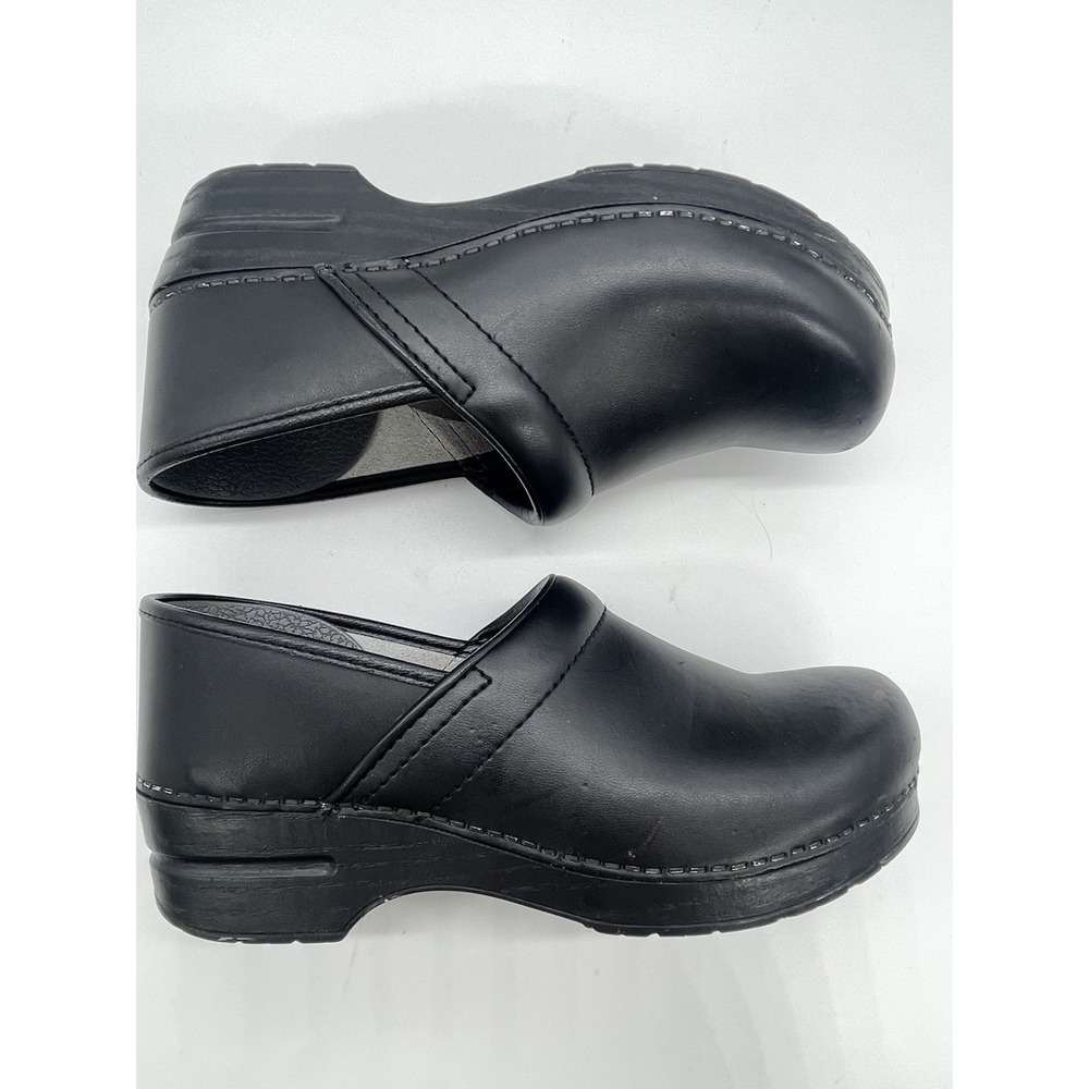 Dansko Clogs Womens 40 Professional Black Leather Work Shoes Comfort US 9.5-10
